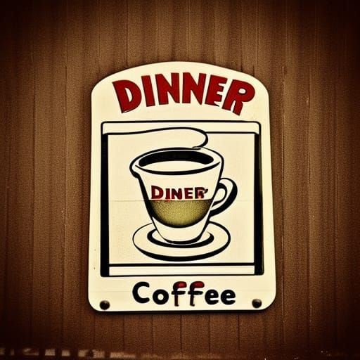 Retro Diner Coffee Sign