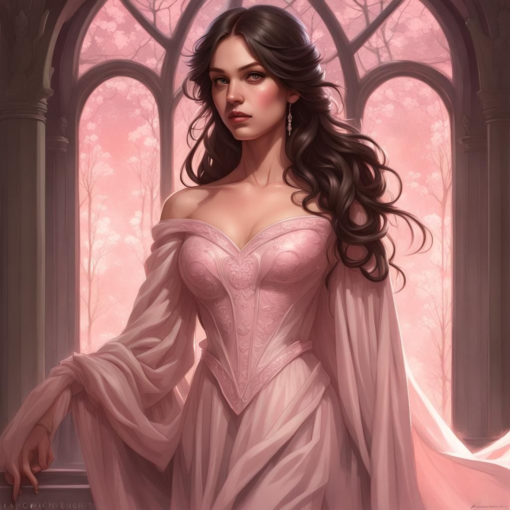 Renaissance Princess Portrait with Volumetric Lighting