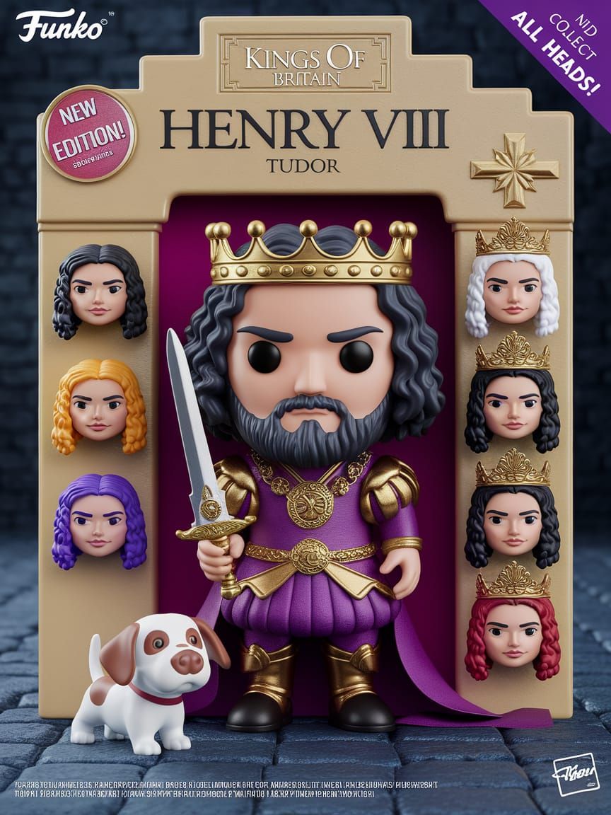 Henry VIII Collectible Figurine in Medieval Regalia