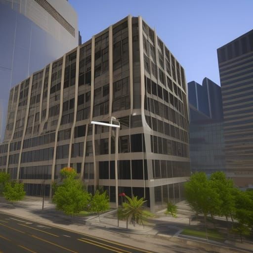 Phoenix Office Building in 3D Game Style
