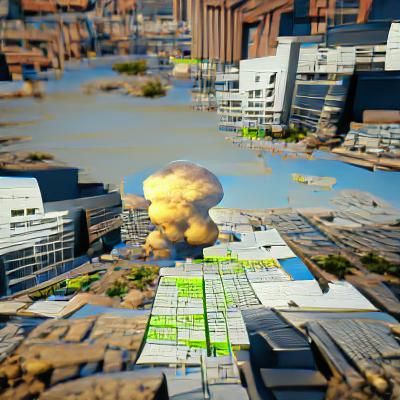 Nuclear Explosion Devastates City: 8K Unreal Engine