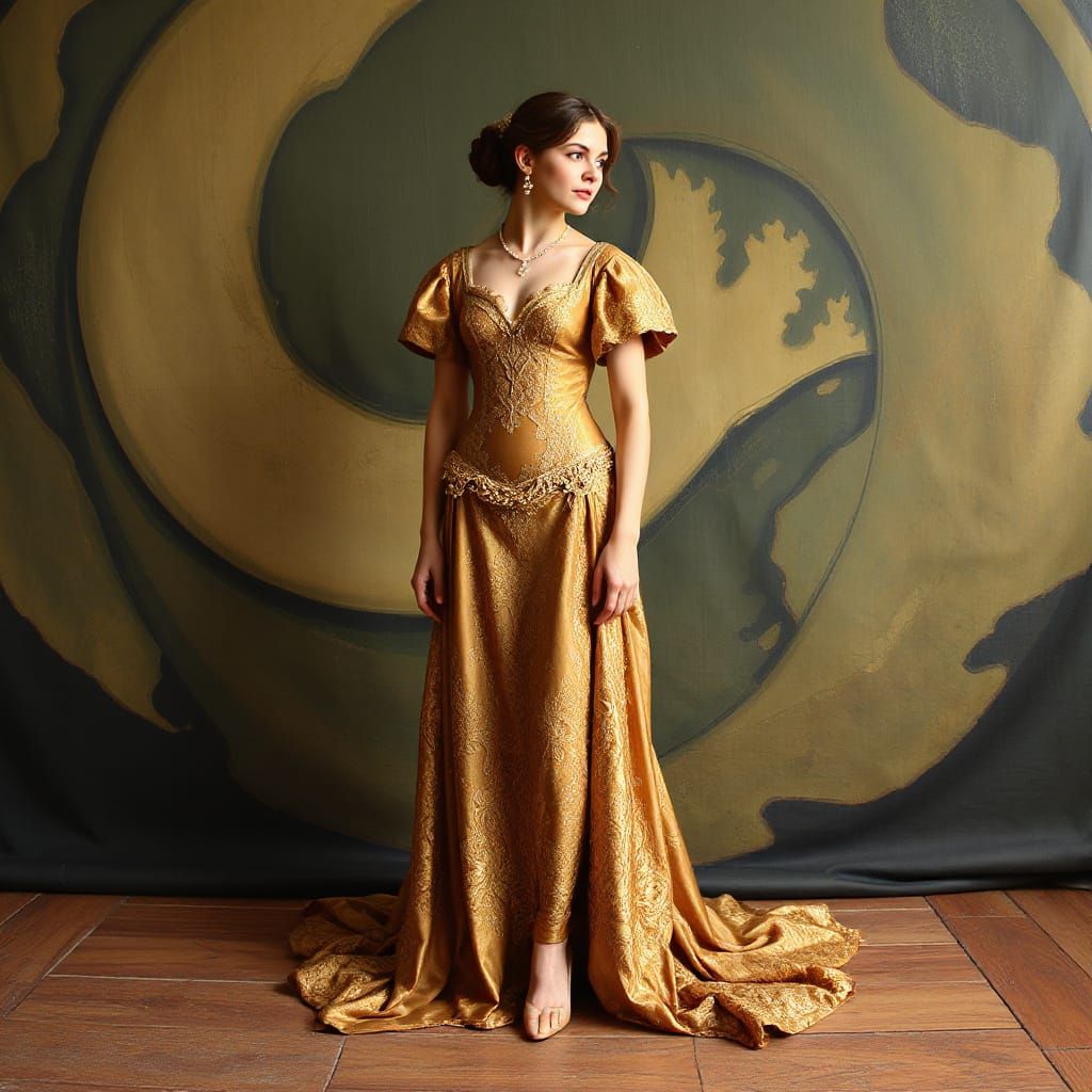 Elegant Dress Design by Walter Crane