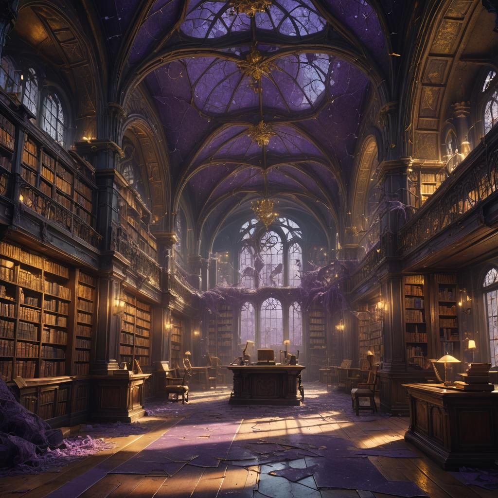 Dark Fantasy Library in Unreal Engine