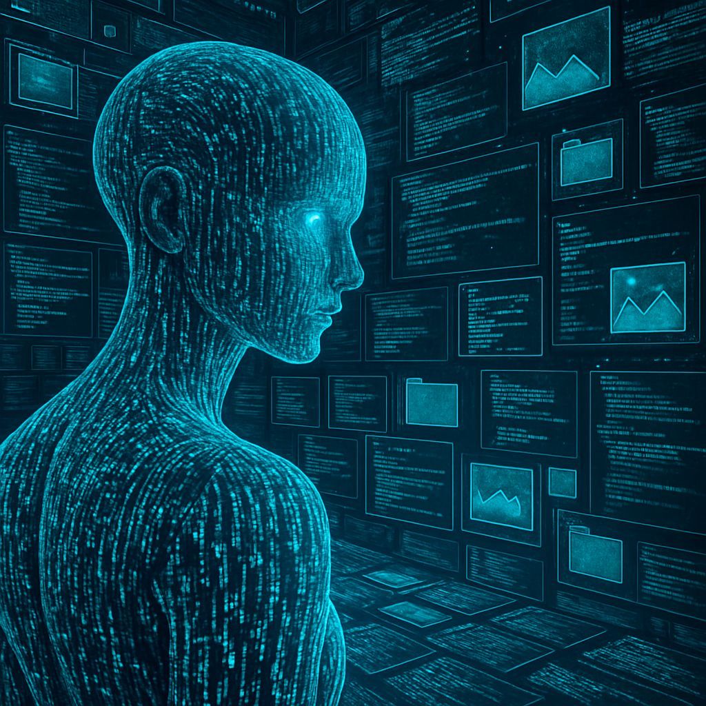 Sentient AI Observes Digital Landscape