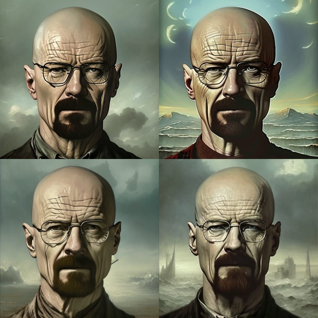 Walter White in Horror Style of Doré and Rutkowski