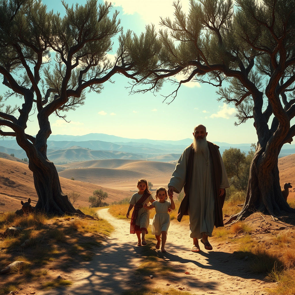 Rabbi Akiva and Family in Ancient Israel