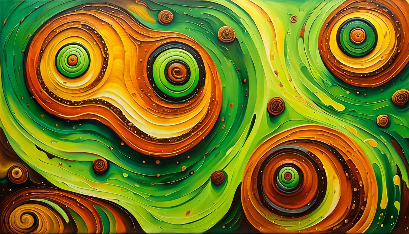 Abstract Faces with Aboriginal Art Influences