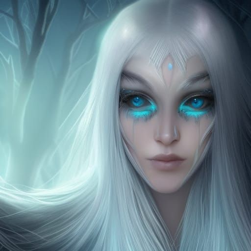 Stunning Moon Elf with Teal Eyes