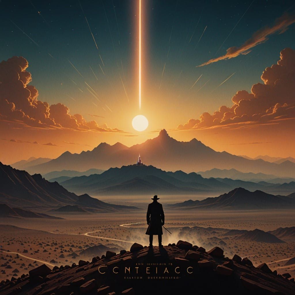 Ethereal Cosmic Conductor in a Cinematic Dreamscape