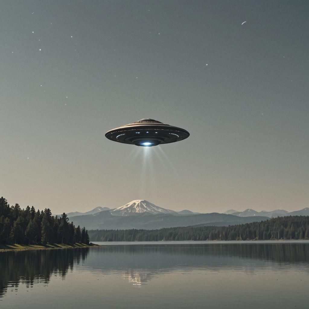 UFO Sighting Over Still Lake