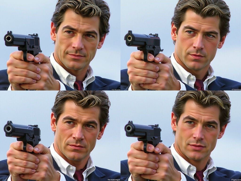 Pierce Brosnan as James Bond in 1990s Blockbuster Style