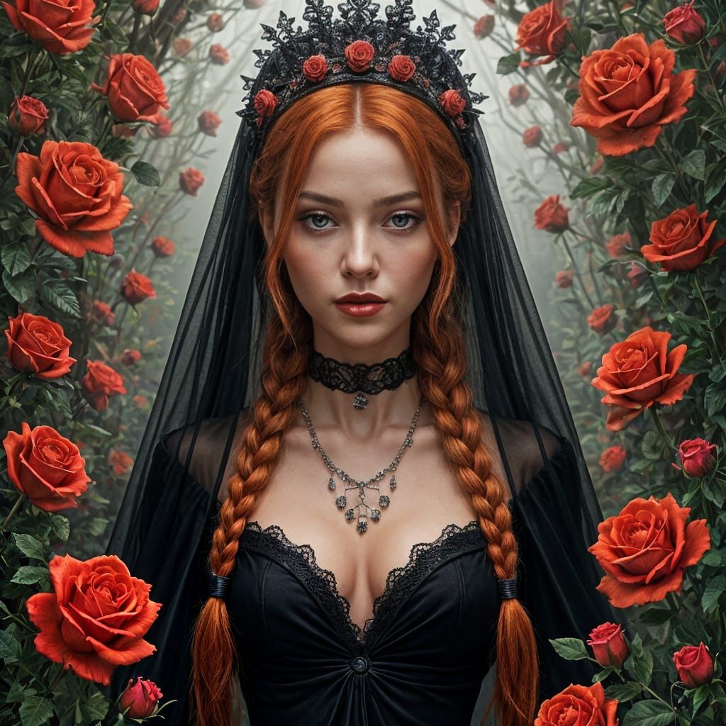 Tsarina Evdokija in Dark Biomechanical Style