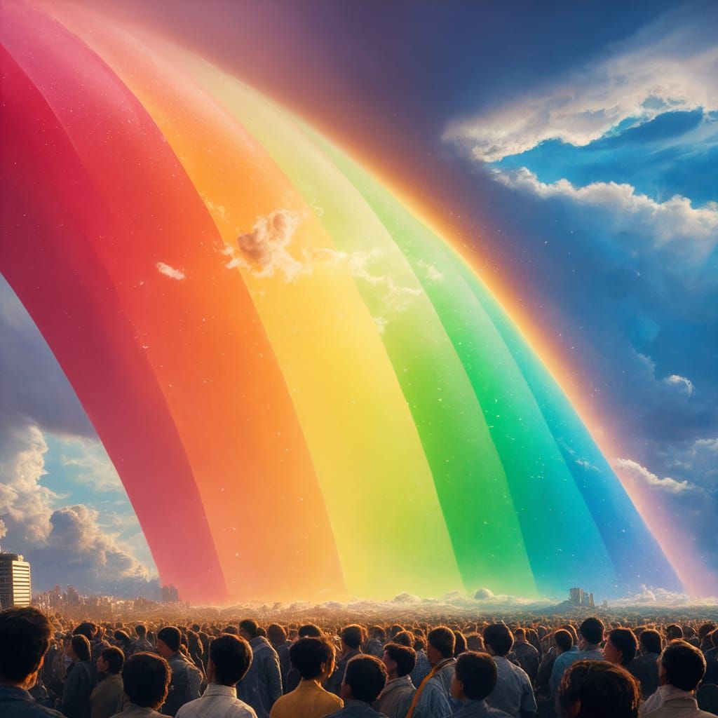 (Verse 1)
Rain clouds gather, skies turn gray
But listen close, what do I say?
Look way up high, there's a sight to see
...