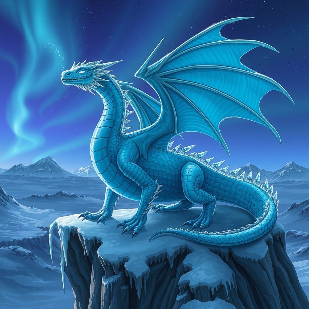 Majestic Ice Dragon