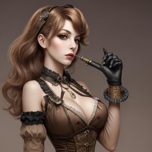 Steampunk Woman Portrait