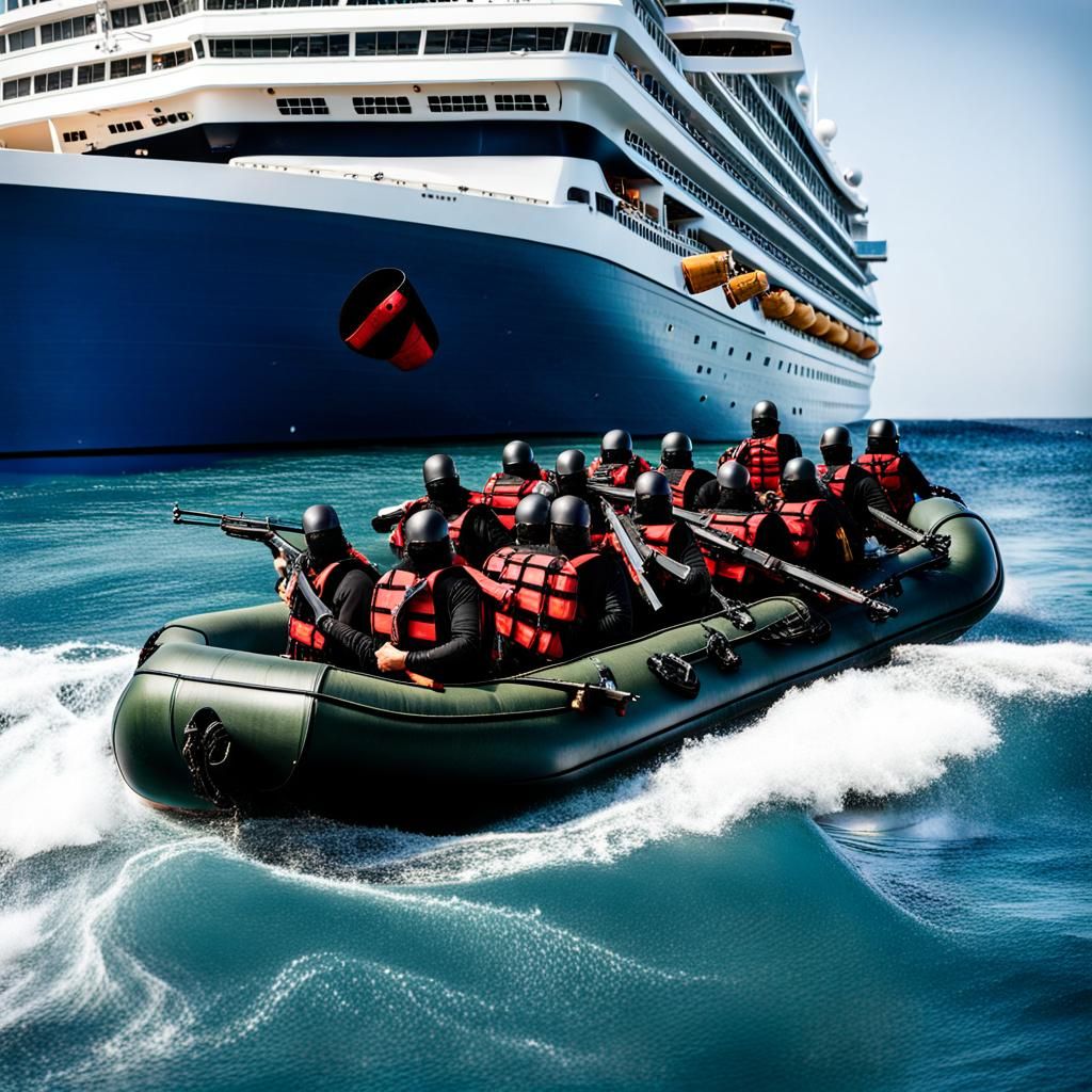 Pirates Attack Cruise Ship in Open Water