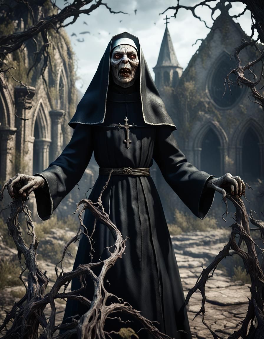 D&D style monster of a evil nun