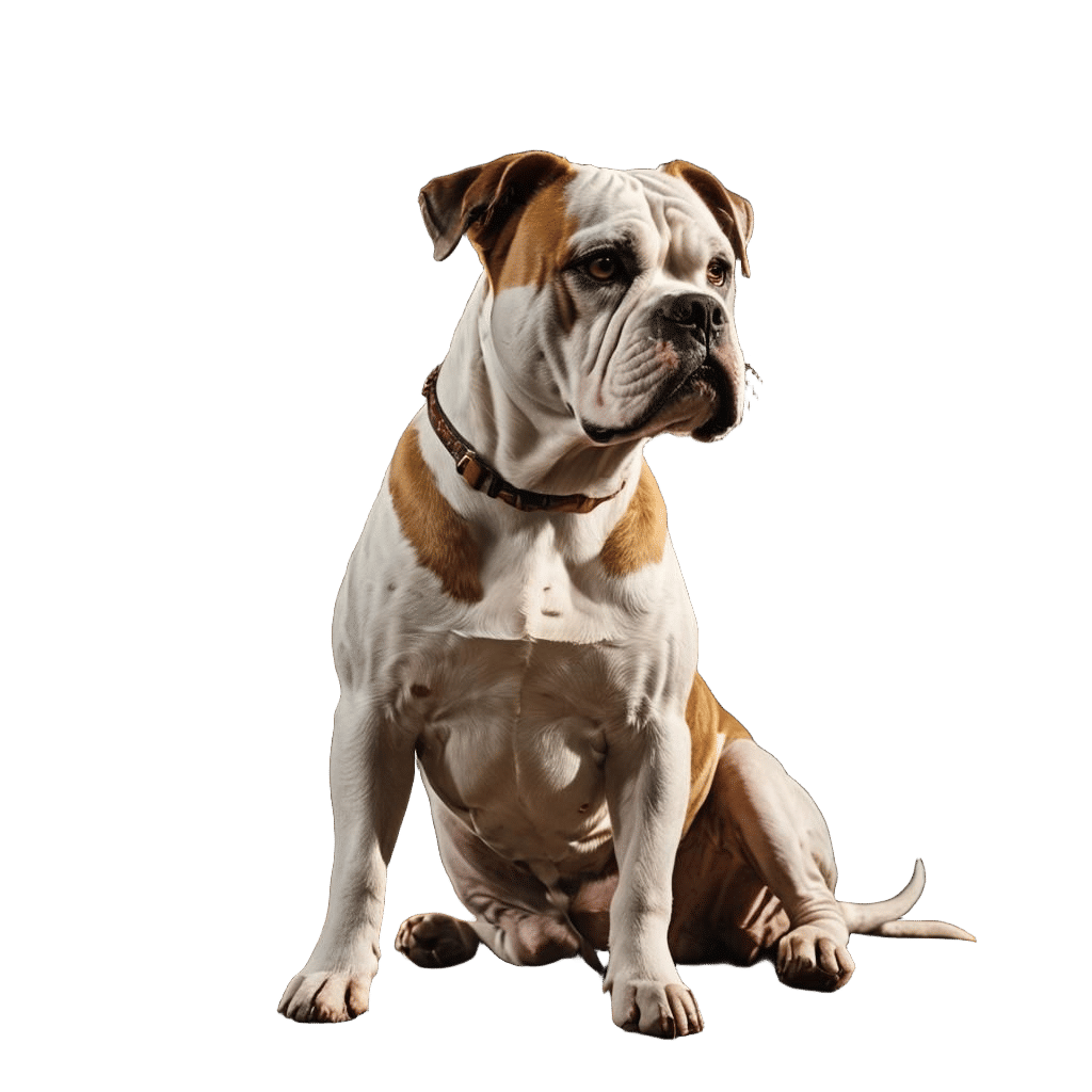 Hyperrealistic American Bulldog Portrait in HDR