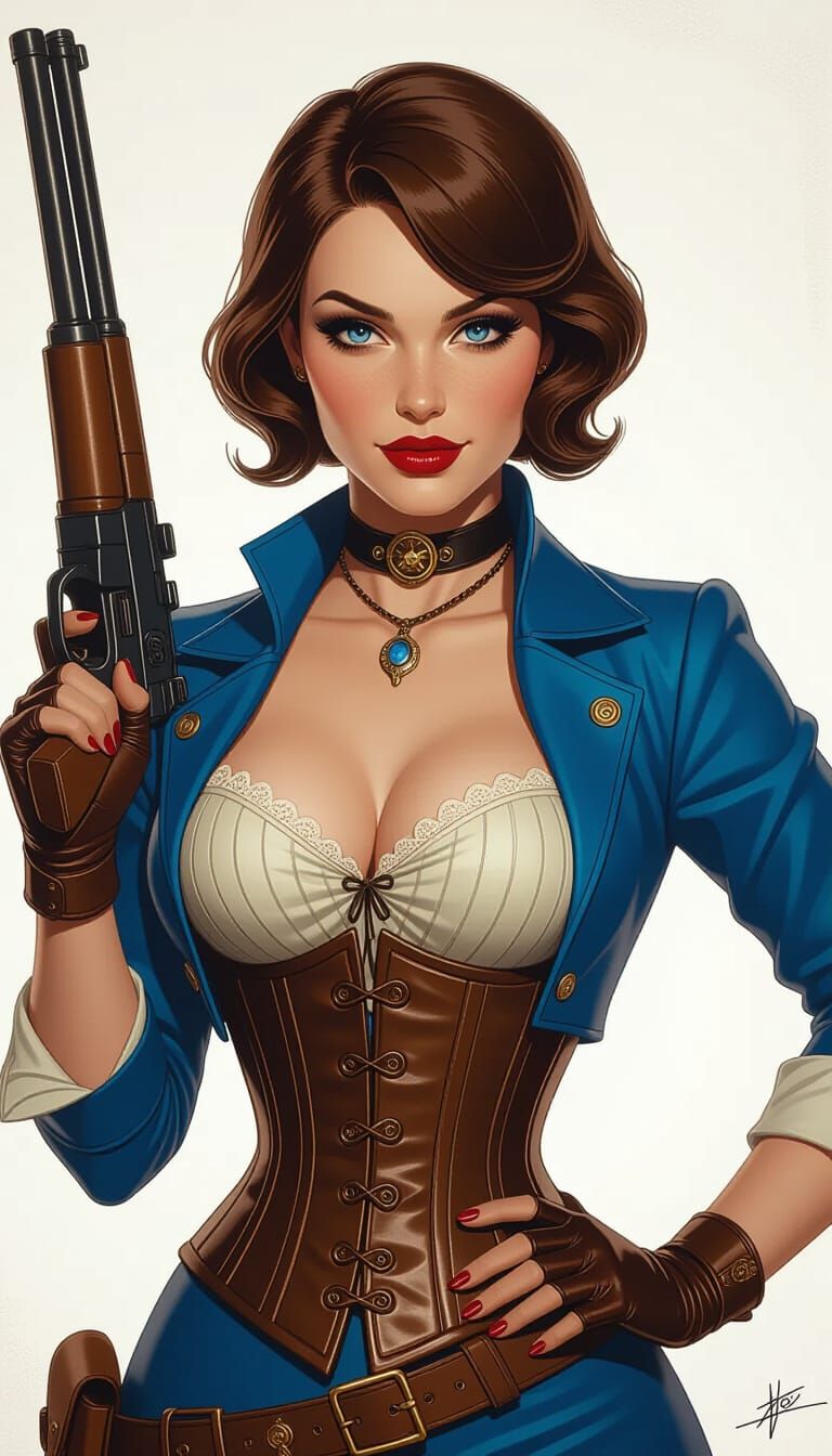 Elizabeth Bioshock Portrait in Fantasy Realism