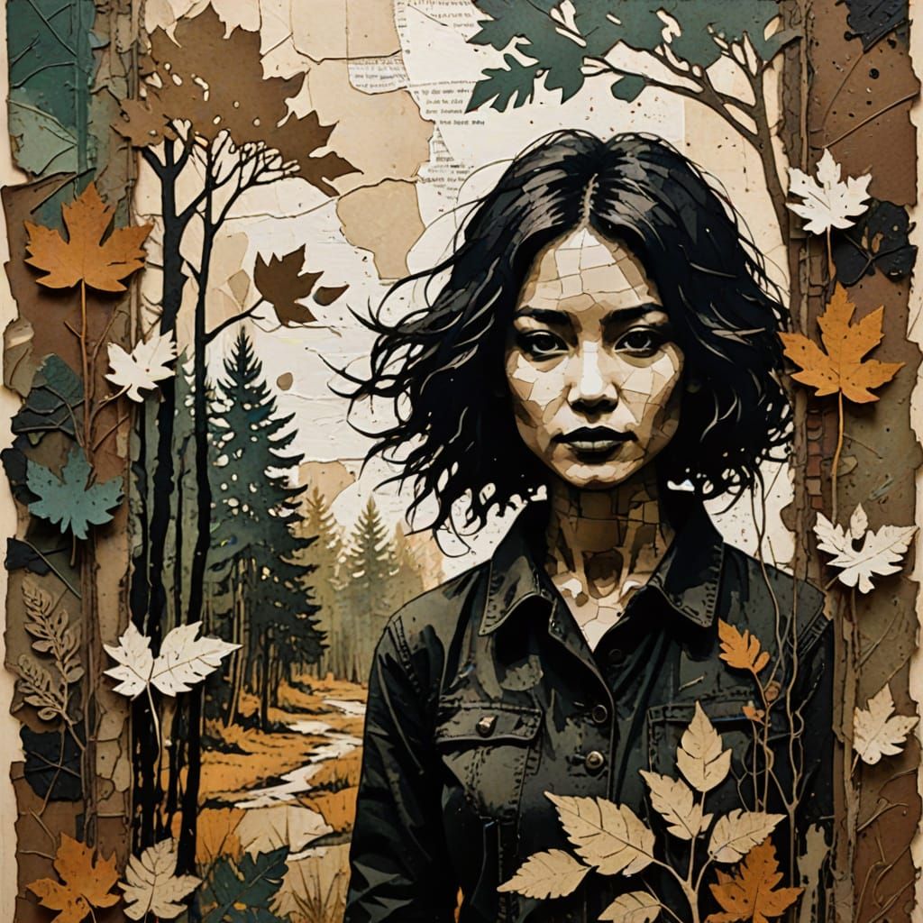 Contrasting Worlds in Handmade Mixed Media