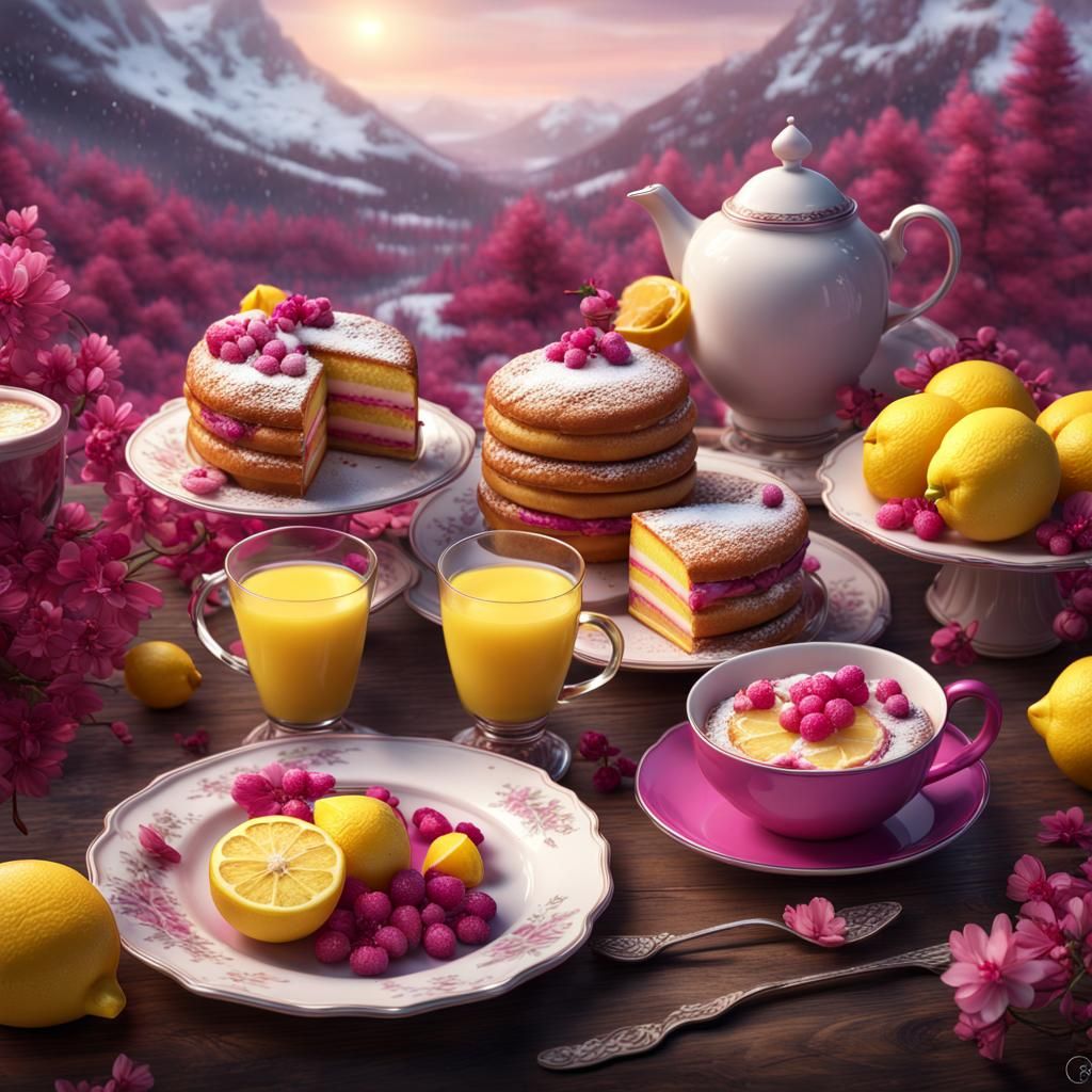 Winter Breakfast: A Detailed Matte Painting