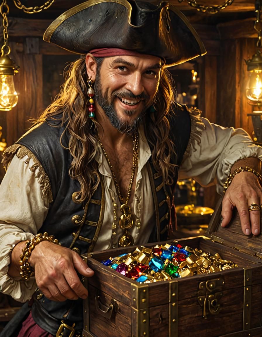 Pirate's Treasure: A Hyperrealistic Vision
