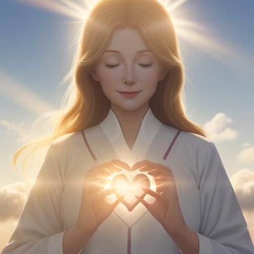 Radiant Heart of Female Surgeons in Divine Light