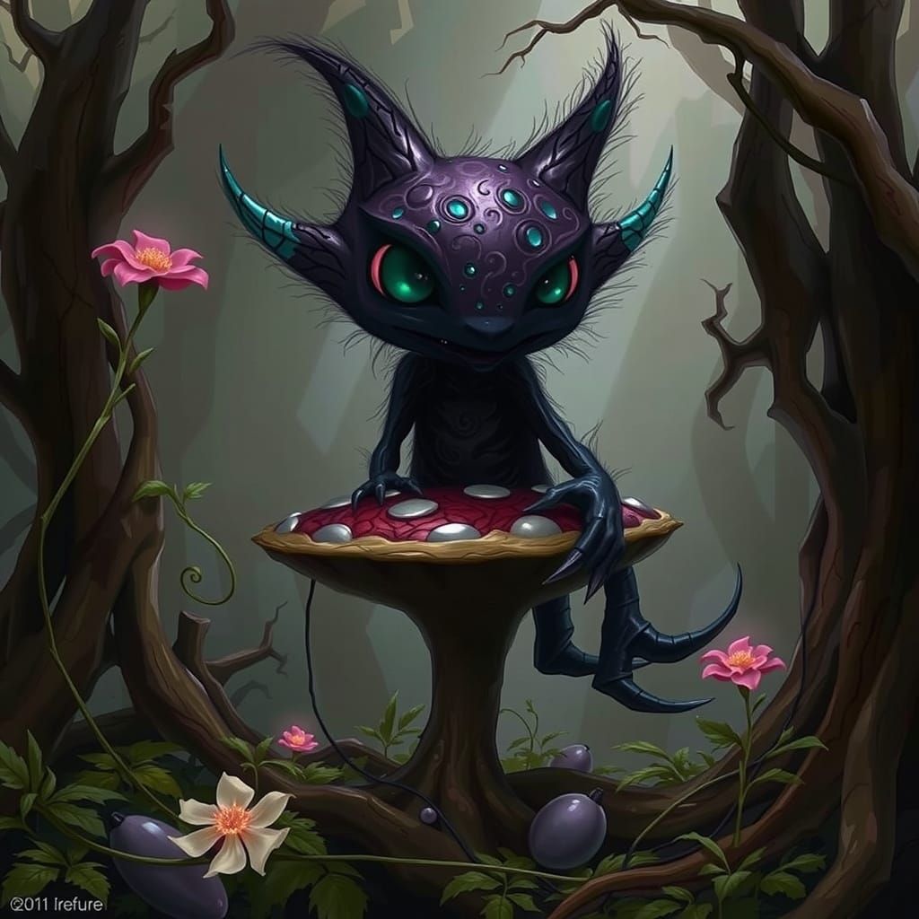 Ethereal Black Berry Monster Emerge