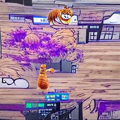 Garfield Plays Fortnite: Anime Style Crossover