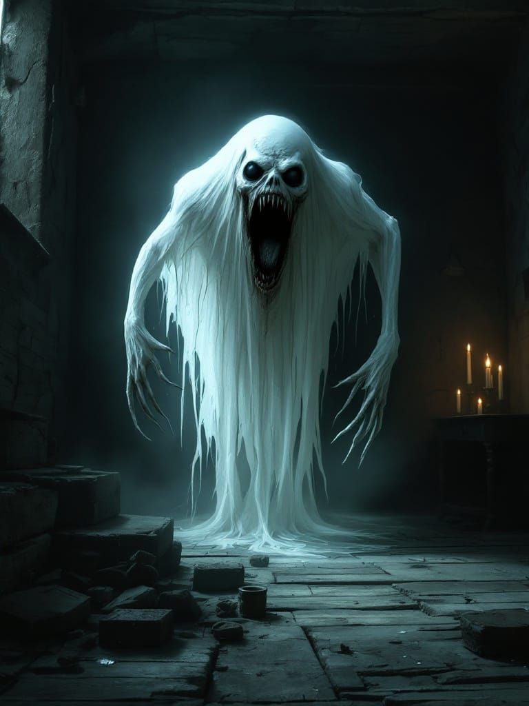 Ethereal Apparition Haunts Ancient Chamber