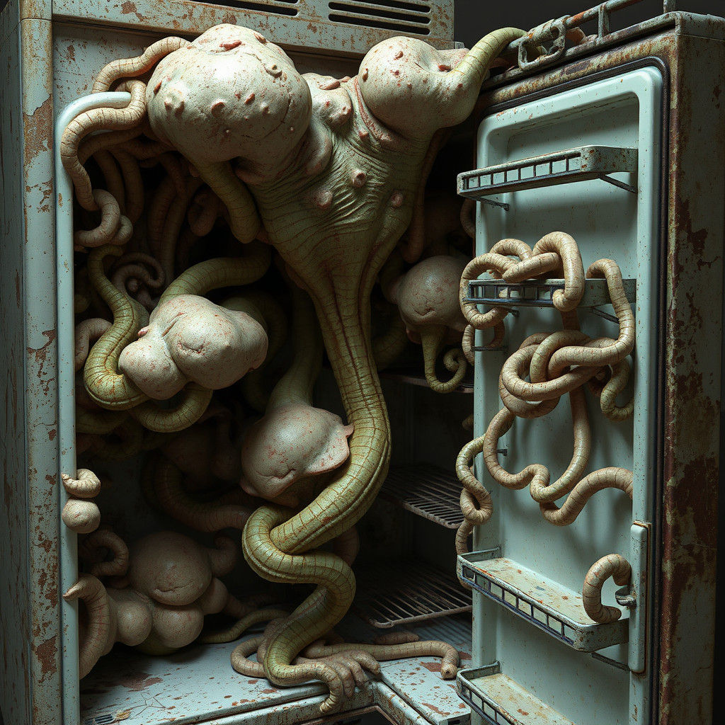 Grotesque Mold Infestation in Biomechanical Style
