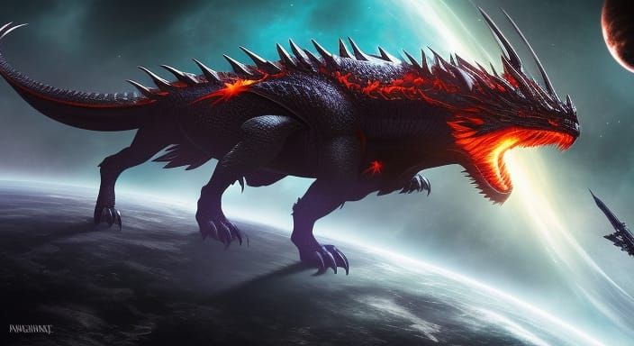 Black Dragon in Deep Space, Sci-Fi Fantasy
