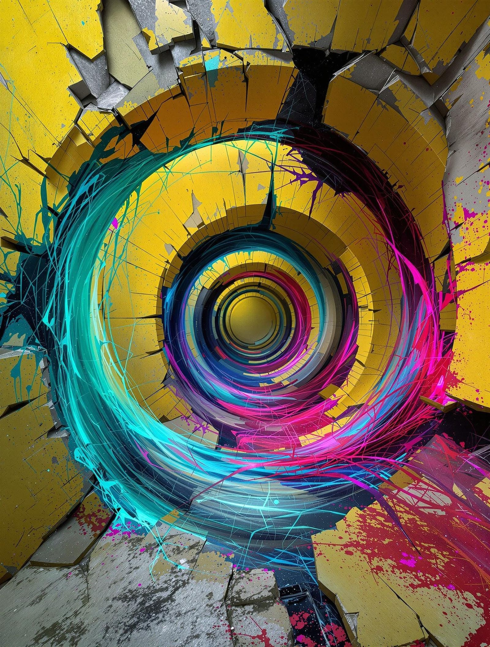 Escherian Labyrinth of Iridescent Dreams