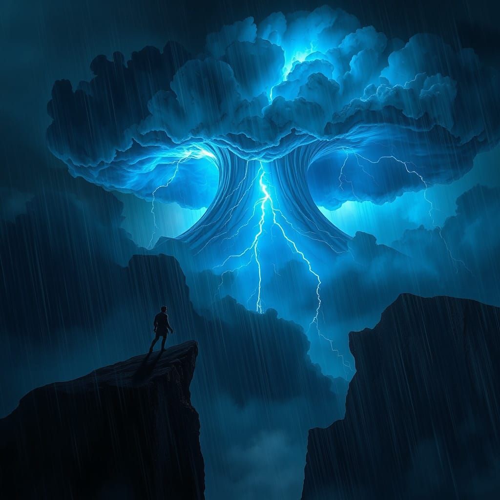 Stormy Dystopian Landscape in Matte Painted Style