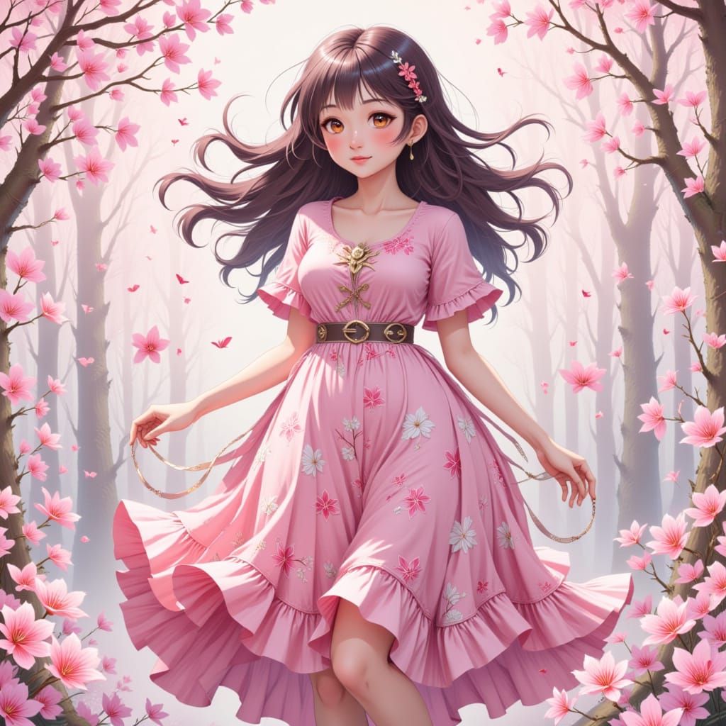 Trista Cherry Blossom Garden