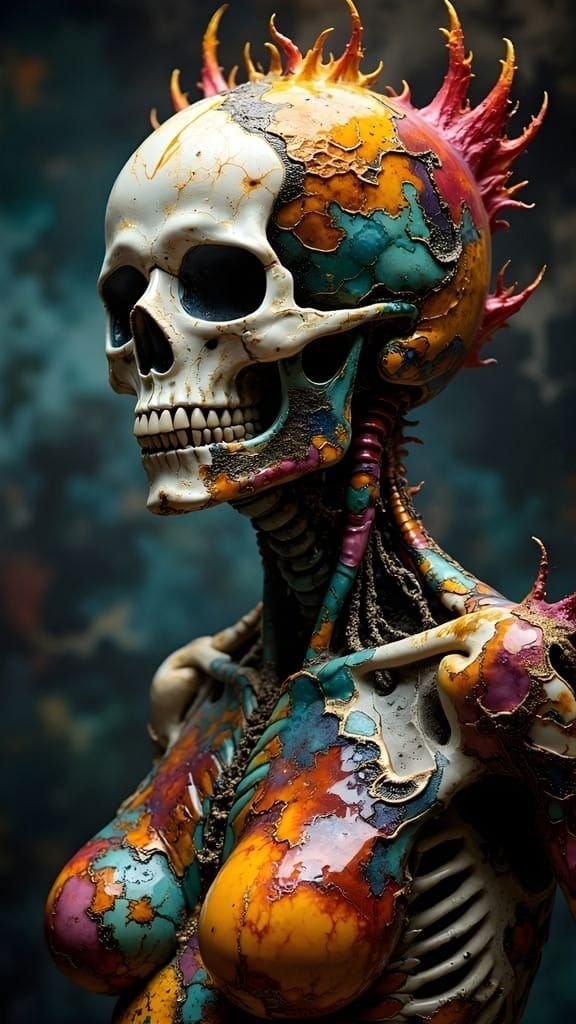 Abstract Expressionist Art Piece with Hyperkraximalismus Inf...