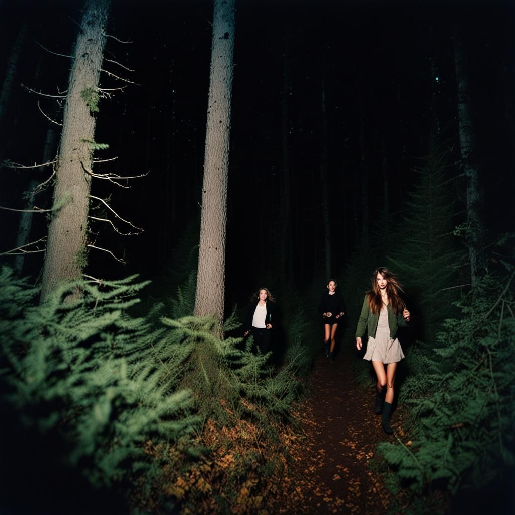 Bigfoot Plays Tag: Blair Witch Style Night Photo