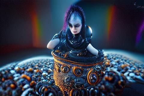Gothic Hyperrealistic Artwork in 8K Resolution