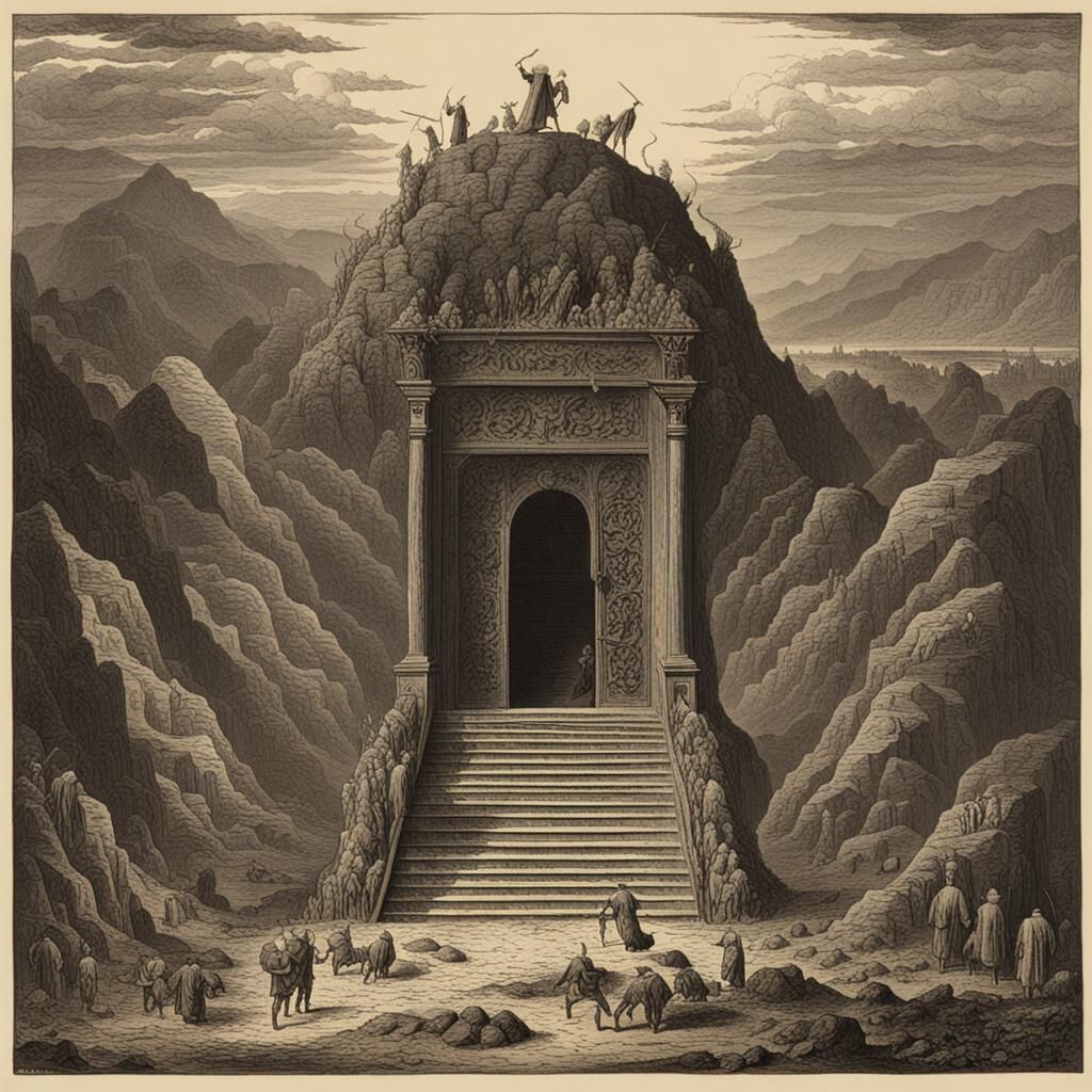 The Entrance to Hell: A Dark and Foreboding Cave
