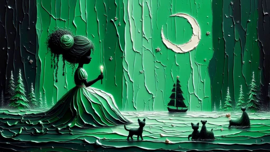 Gothic Undead Carolers in Ash Snow