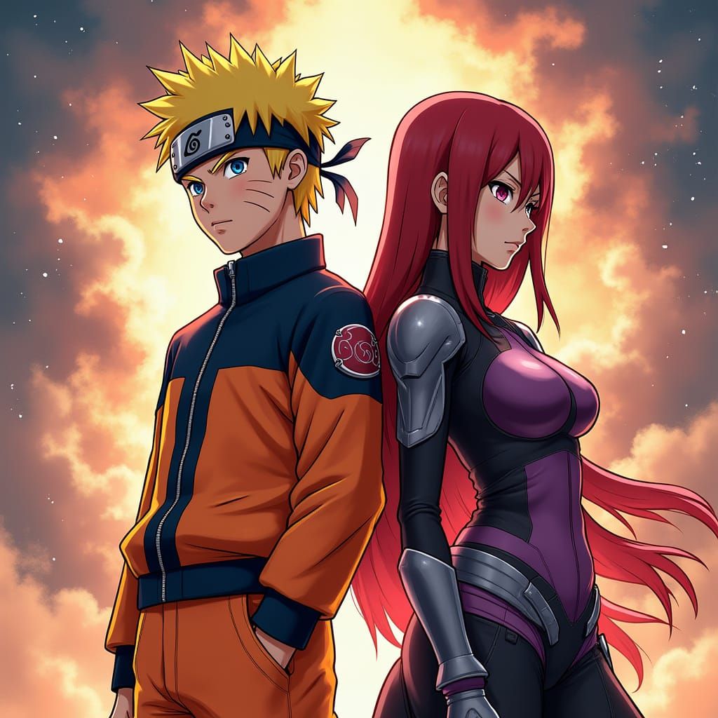 Naruto and Erza Scarlet: A Fantasy Fusion