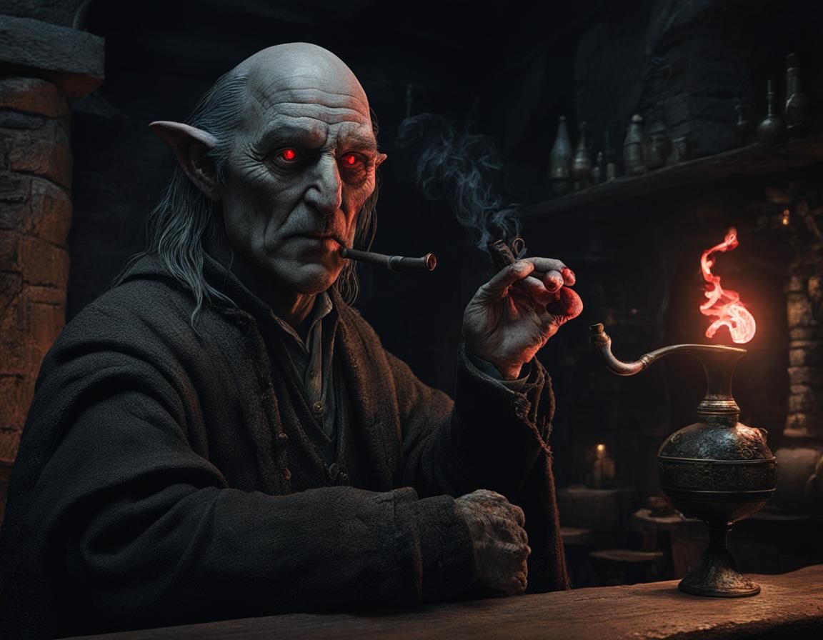 In a dark corner of a Middle Earth bar and common room, lurk...