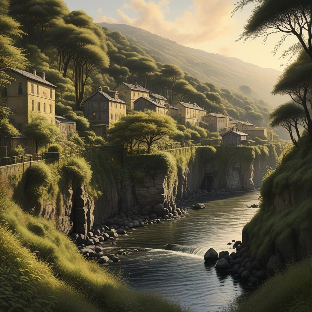 Moss-Covered Mills along the Sorrento Coast