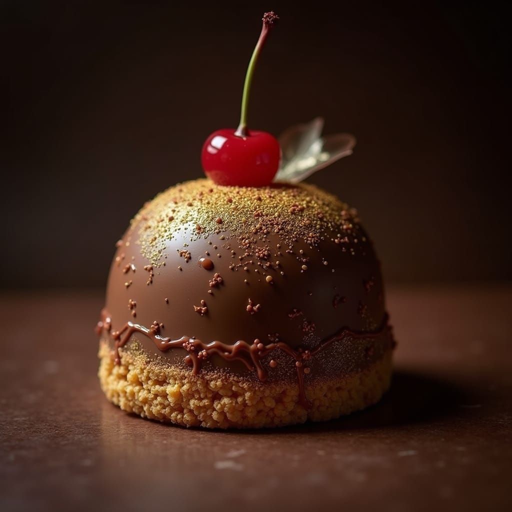 Luxurious Edible Masterpiece in Dark Chocolate