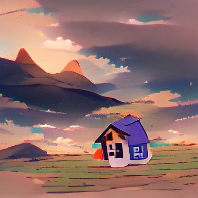 Simple AI-Generated Image of a Home