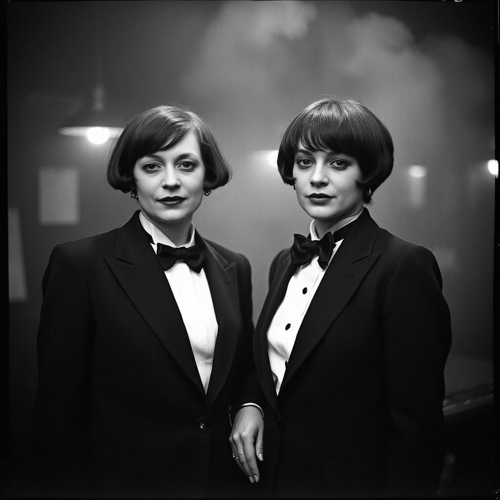 1920s Berlin Nightclub: Women in Tuxedos