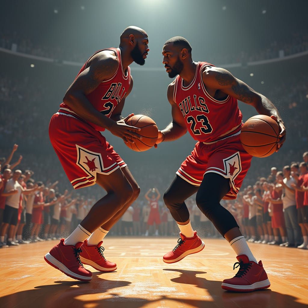 Jordan vs James: Epic Basketball Showdown