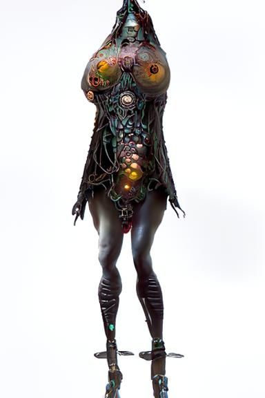 Nightmarish Solar-Punk Demon in Surreal Photorealism