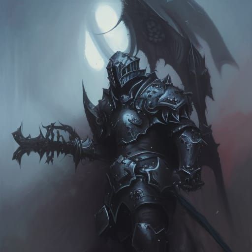 High Gothic Death Knight in Demonic Armor
