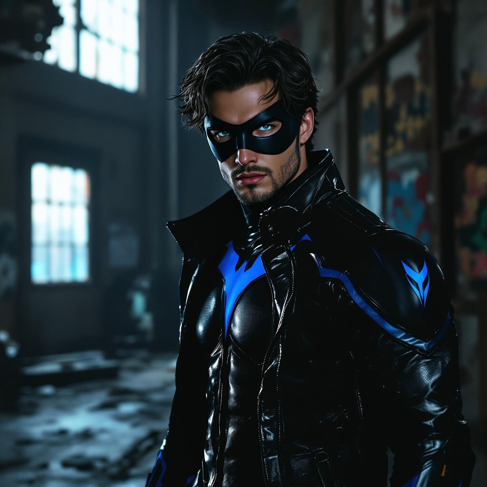 Mysterious Nightwing in Abandoned Warehouse